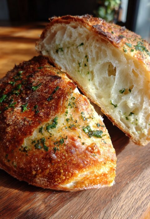 Garlic and Herb Sourdough Bread
