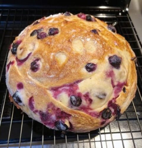 Gluten-Free Blueberry Lemon Cream Cheese Bread