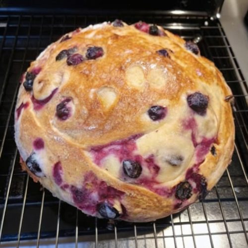 Gluten-Free Blueberry Lemon Cream Cheese Bread